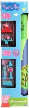 MEGAMAT PEPPA PIG TAPPETO + VEICOLI +ACC