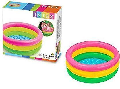 PISCINETTA 3 ANELLI ARCOBALENO