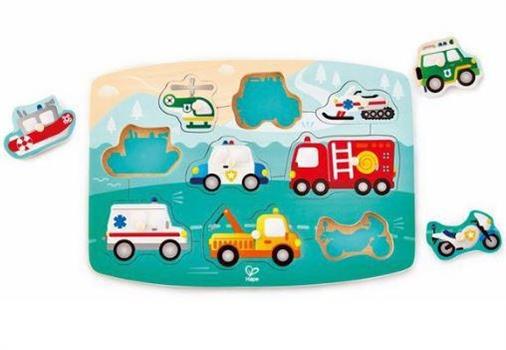 PUZZLE DEI MEZZI D'EMERGENZA CON PIEDINI