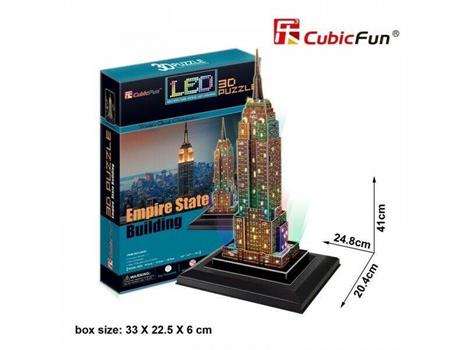 PUZZLE 3D EMPIRE STATE BUILDING CON LED