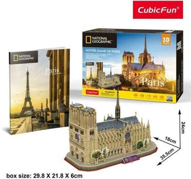 3D PUZZLE NOTRE-DAME DE PARIS 128 PZ