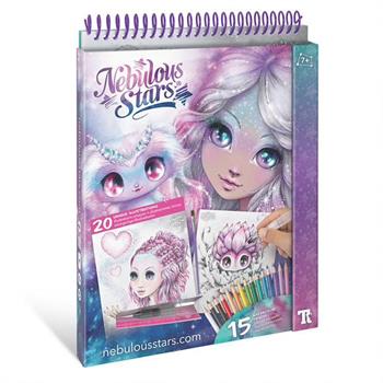 LIBRO DA COLORARE AD ACQUERELLO NEBULA