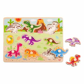 PUZZLE DINOSAURI IN LEGNO