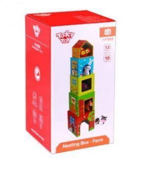 TOOKY CUBI IN LEGNO CON CASETTE