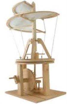 VITE AEREA DA VINCI IN LEGNO
