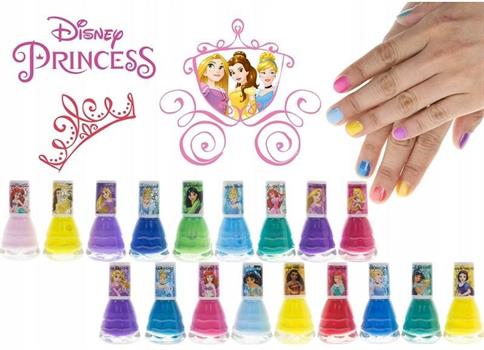 DISNEY PRINCESS SMALTI PER UNGHIE 18 PZ