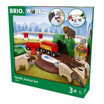SET FERROVIARIO ANIMALI NORDICI