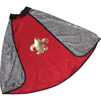 MANTELLO REVERSIBILE ROSSO E ARGENTO