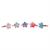 SET ANELLI FIORI BRILLANTI 5 PEZZI