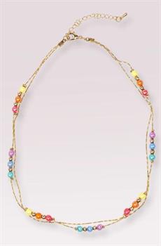 COLLANA ORO E ARCOBALENO