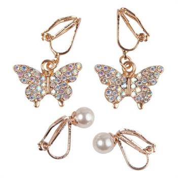 SET ORECCHINI FARFALLA 2 PAIA