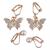 SET ORECCHINI FARFALLA 2 PAIA