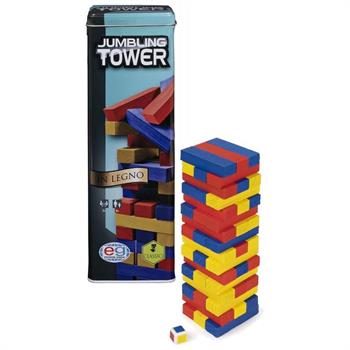 GIOCO TORRE DI LEGNO COLORATA