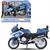 MOTO POLIZIA A FRIZIONE LUCI E SUONI