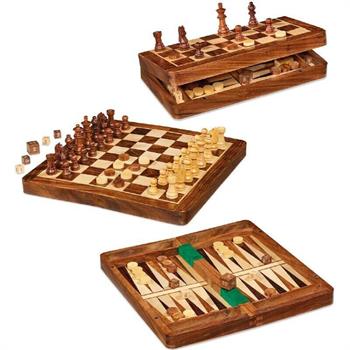SCACCHI / DAMA / BACKGAMMON 30x30 CM