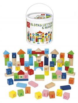 COSTRUZIONI BLOCKS LETTERE E NUMERI 75PZ