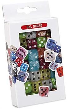 ASTUCCIO 28 DADI COLORATI 16MM