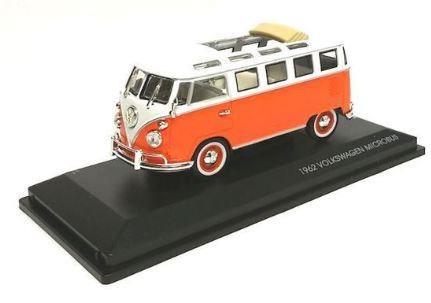 FURGONE VW MICROBUS BIANCO/ARANCIO 1/43
