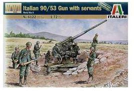 SOLDATI ITALIANI CON CANNONE 90/53 1/72