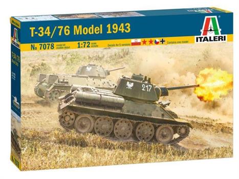 CARRO ARMATO T34/76 1943 KIT 1/72