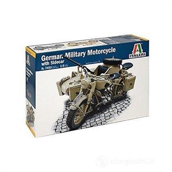MOTOCICLETTA TEDESCA + SIDECAR KIT 1/9