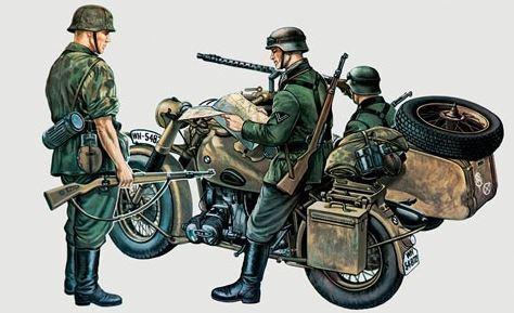 MOTO BMW R75 CON SIDECAR KIT 1/35
